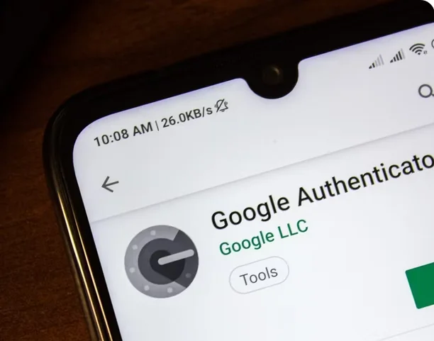 Ficha de Google Authenticator en Google Play con el desarrollador Google LLC