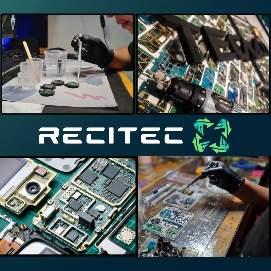 Placas de circuito impreso recuperadas para el Proyecto Recitec